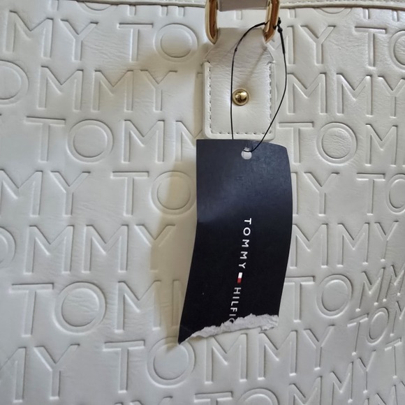 Tommy Hilfiger Women's White Tote Logo Shoulder Bag One‎ Size NEW *Please Read - Picture 6 of 16